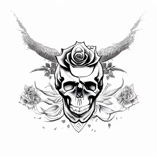 Skull And Roses