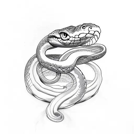 Make Me A Snake Tattoo On Over All The Hand