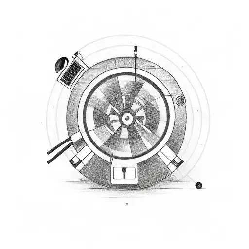 A Silhouette Of A Movie Projector With Music Notes Flowing Out