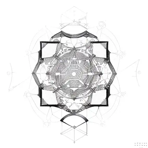 A Data Scientist Symbol Intertwined With Algorithmic Patterns