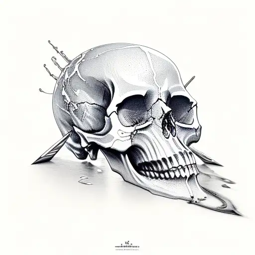 Heavy Metal Melting Skull