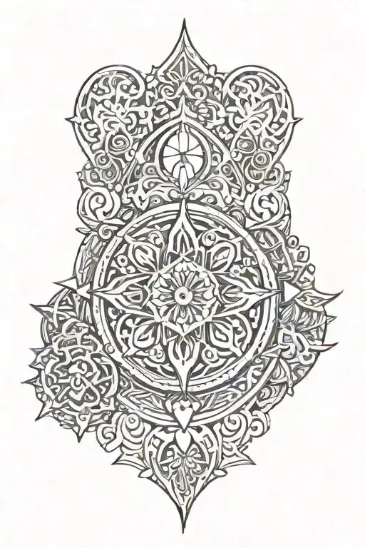 Kingdom Of Hearts With Mandala Design