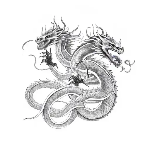 Mystical Serpent-like Dragon Ethereal