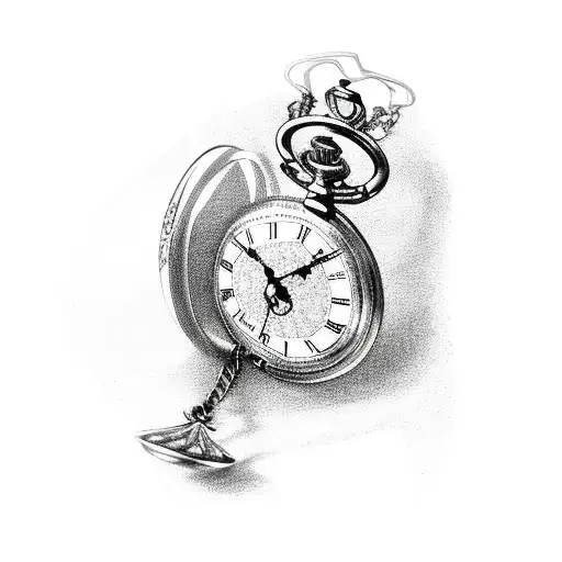 Grim Reaper Pocket Watch