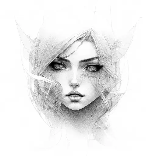 Moody Feminine Fine Line