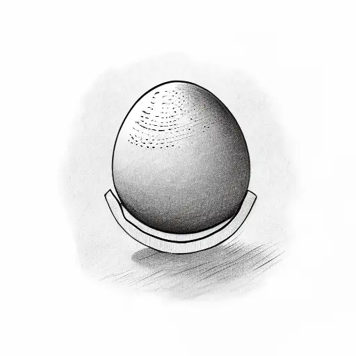 I Would Like A Hand Drawn Egg With The Word 'Papa' Above It