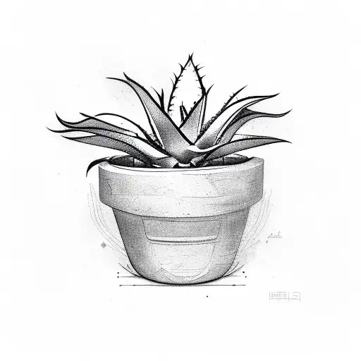 Aloe Plant In Pot