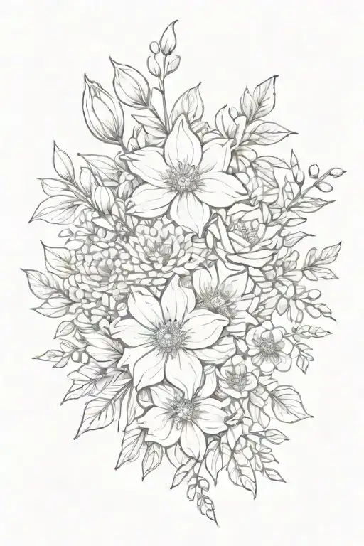 Birth Flower Bouquet