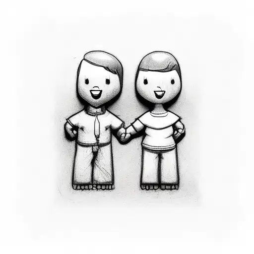 Mother And Son Holding Hands