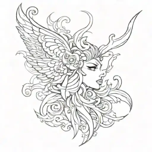 Black Tattoo Vector Art