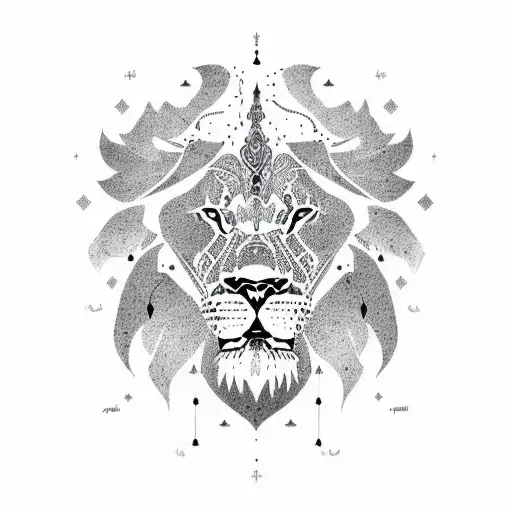 Iran Country Maps With Lion