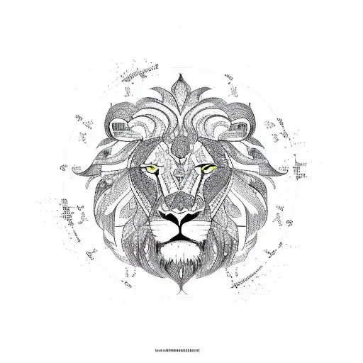 Map Of Iran With Lion