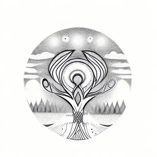 Sankofa Symbol With The Tree Of Life