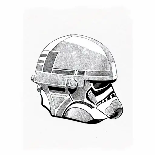 Star Wars Rebel Helmet With Smoky Background