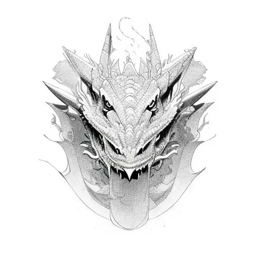 Dragon Rollin With Text Space