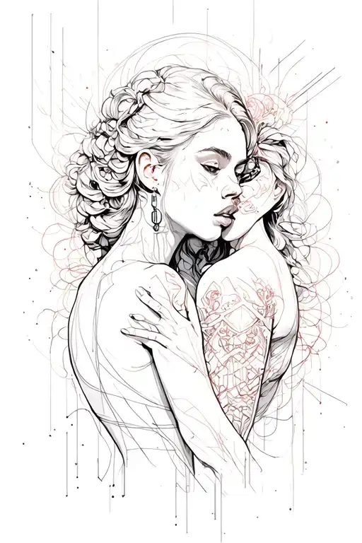 Cyberpunk Divorce Tattoo Abstraction