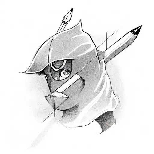 Arrow With Giovanna Written On The Tip