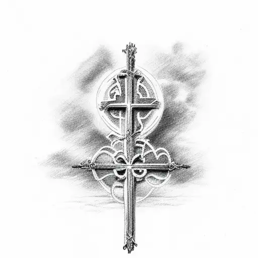 Christian Bible Quote With Cross