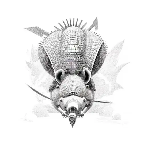 Anime-inspired Armadillo Warrior