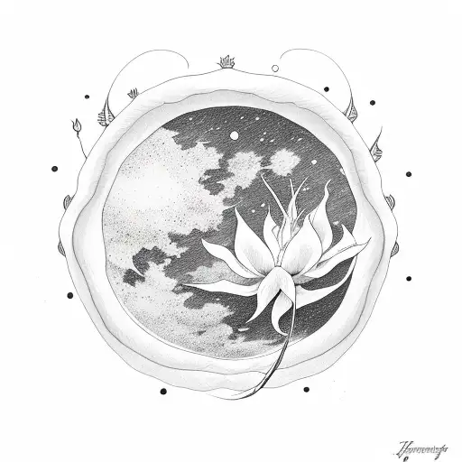Moon Flower Clouds
