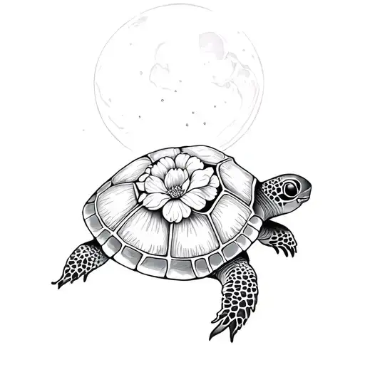 Flower Moon Turtle