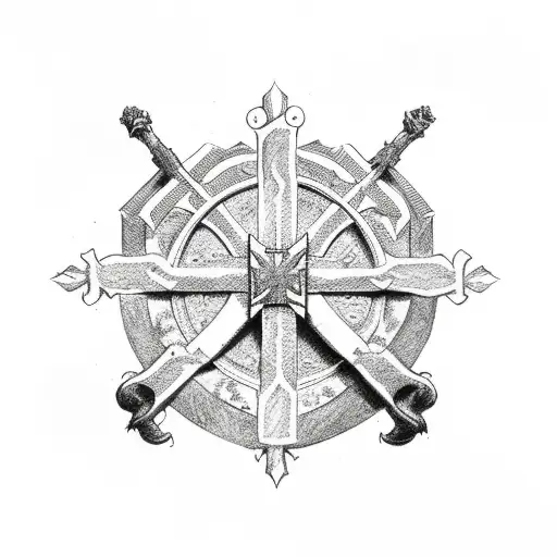 Cross Bloody Crown Father King Family