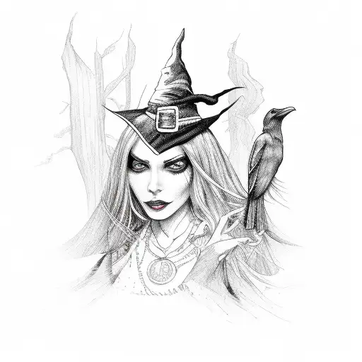 Witch With Raven