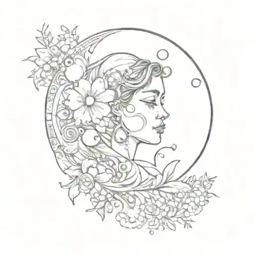 Q Tatto With Moon In It