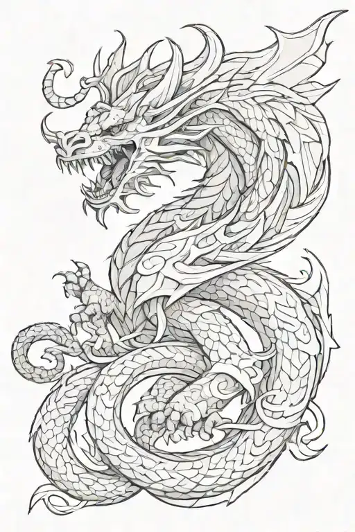 S Shaped Viking Dragon To Go Around An Ear