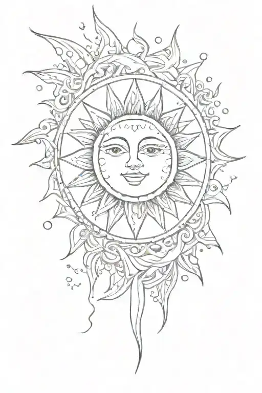 Sun With Sparkles Daylight