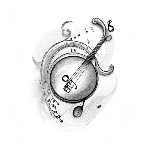 Bass Guitar With Bass Clef