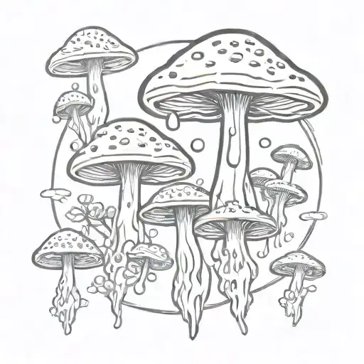 Drippy Mushroom Circle