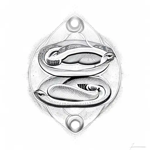 Snake With Gemini Sign