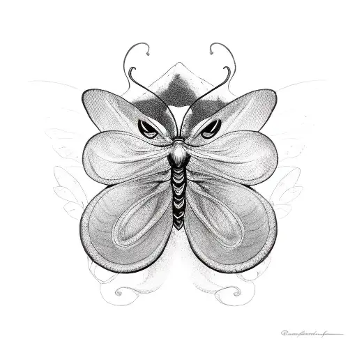 Butteryfly With A Snake