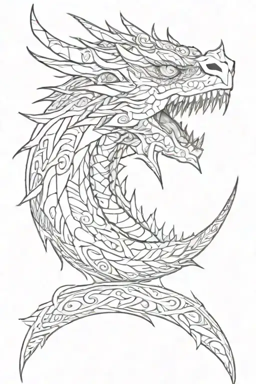 Single Slitted Dragon Eye Staring