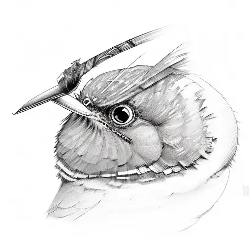 Red Robin With A Paintbrush