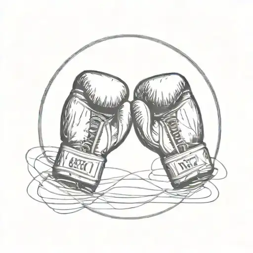 Two Boxing Gloves In A Circle