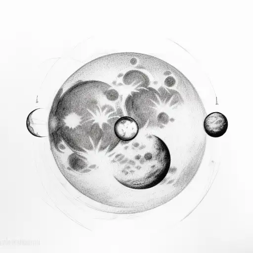 Phases Of The Moon With Goddess