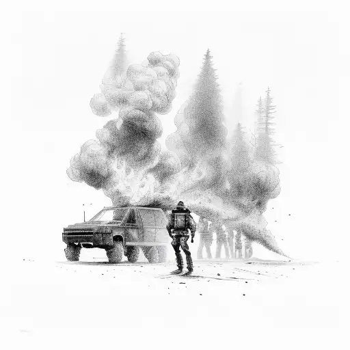 Abducted Men Forrest Fire