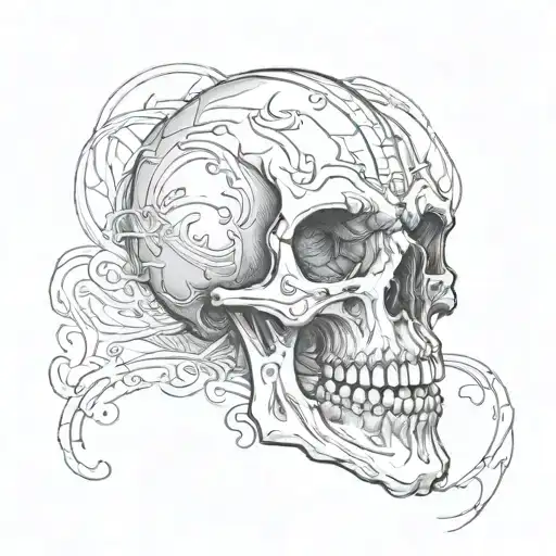 Scary Laughing Skull