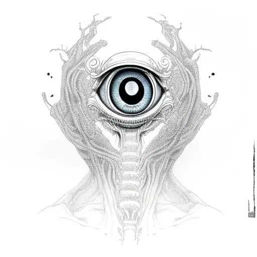 Alien With Eye On Neck