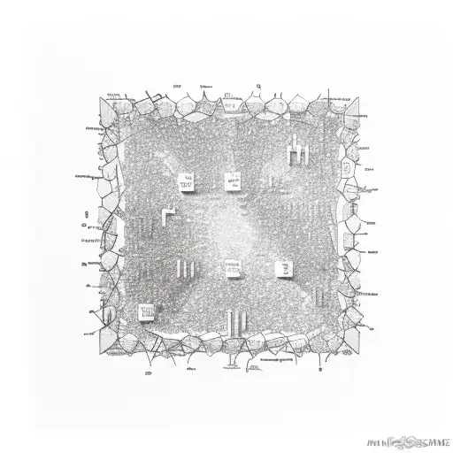 Abstract Representation Of The Periodic Table With Emphasis On Asper X