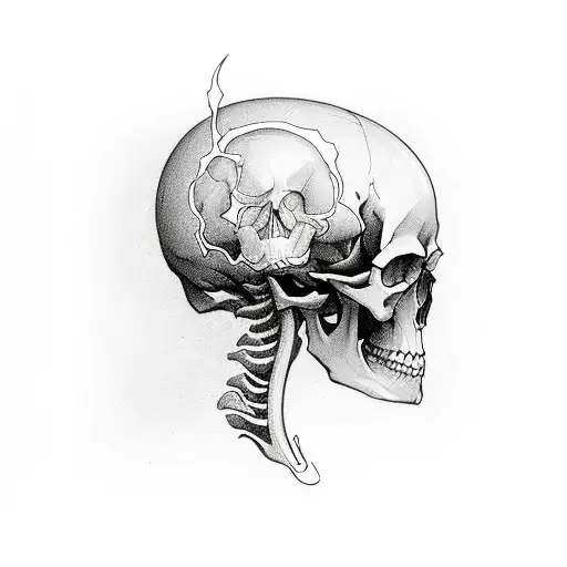 Sharp Designs And Skull