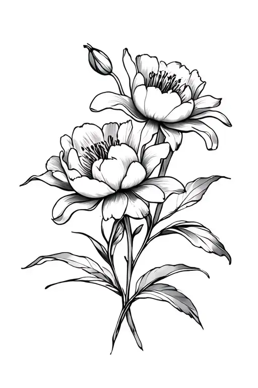 Peony Lily Flowers