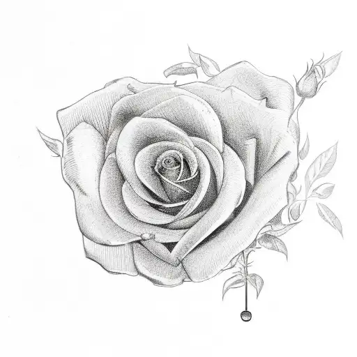 Floral Half Wreath Including A Penny And A Rose Add A Paw Print In The Middle