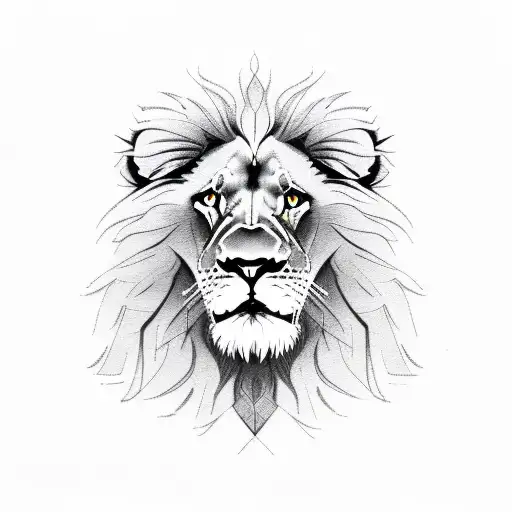 Lion With Necktie