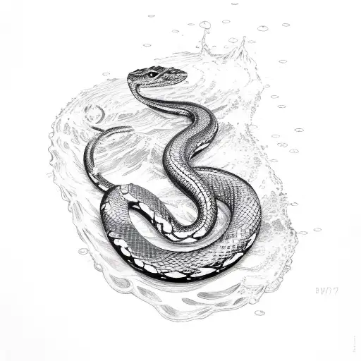 Serpent In Water