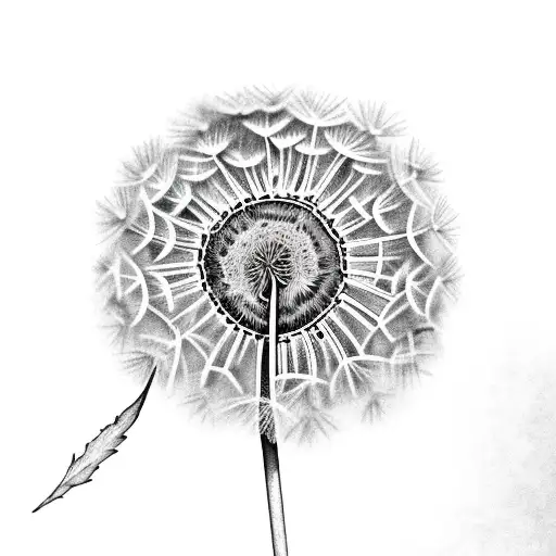 Dandelion With Musical Notes