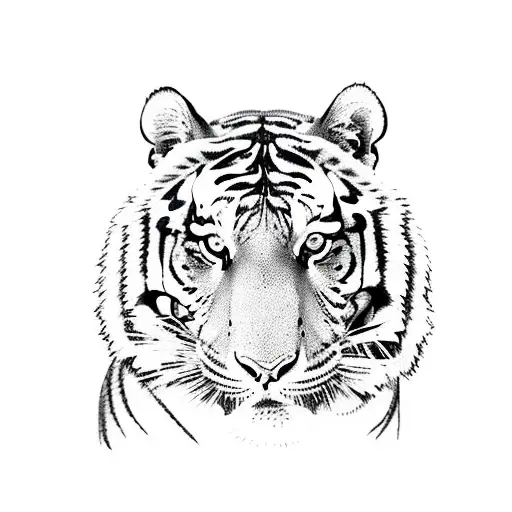 Tiger With Lightning