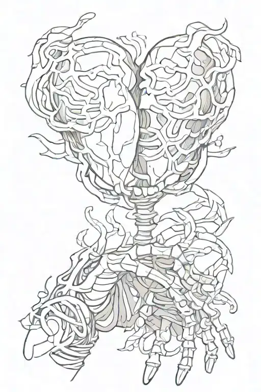 Skeleton Hand Holding A Heart